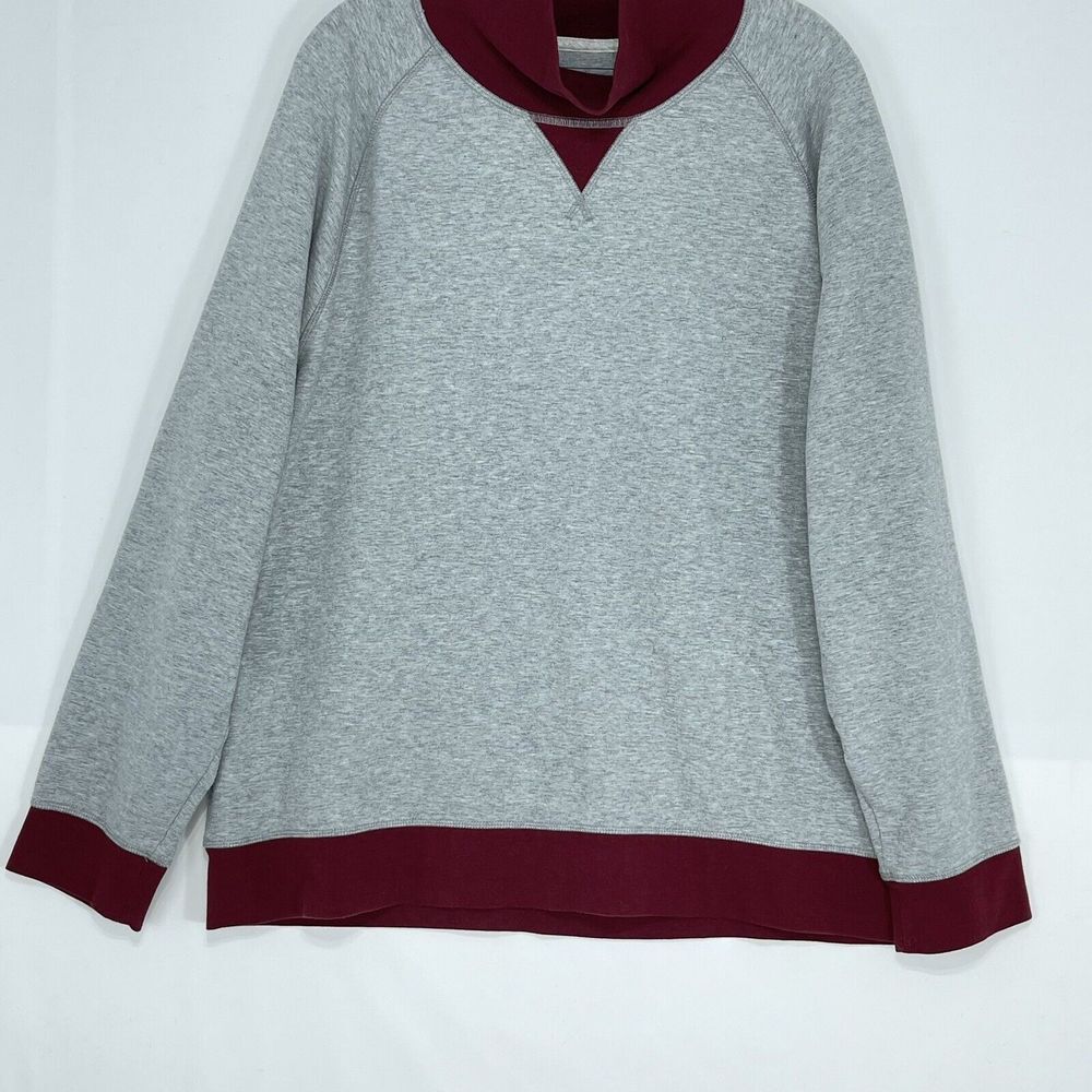 Mens Turtleneck Fleece Sweatshirt XLarge in Soft Grey Heather Club Room - Picture 12 of 16